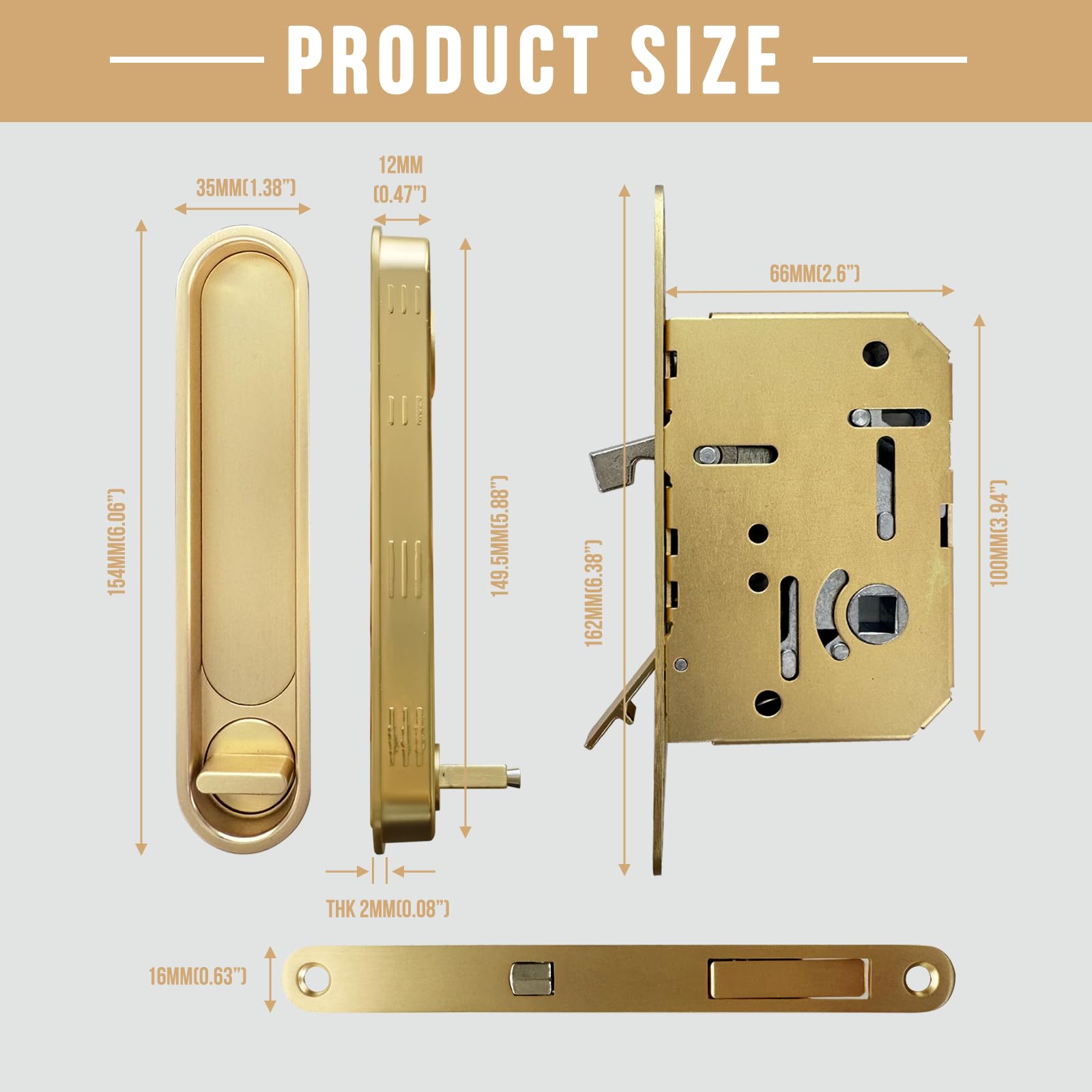 Fihatokus hidden edge finger pull designed for clean, modern aesthetics.
