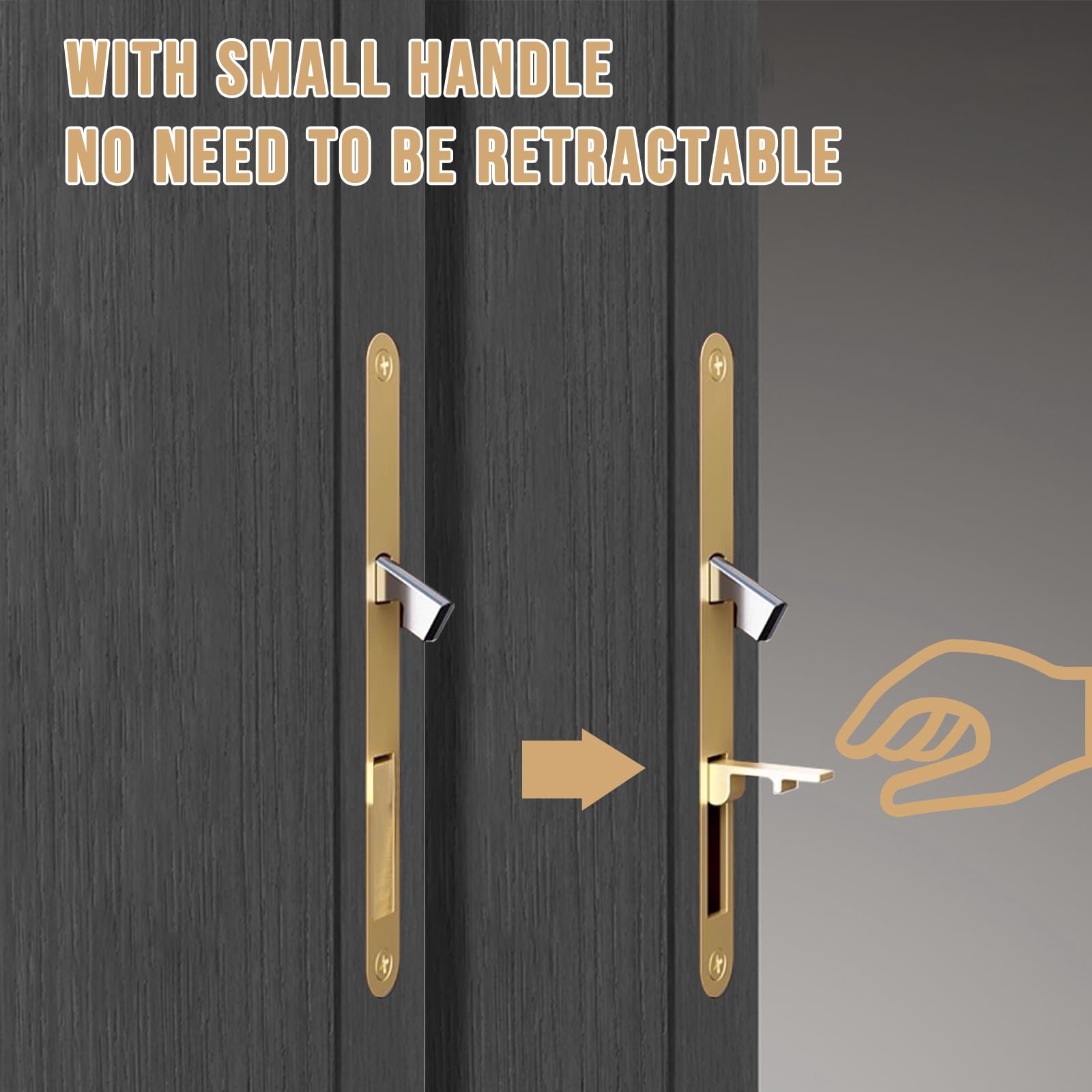 Fihatokus pocket door hardware suitable for sliding barn and pocket doors.