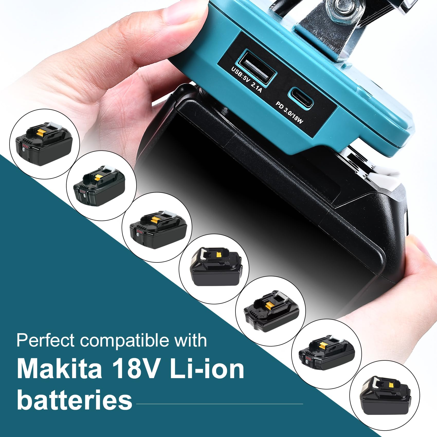 Fiihio 140-degree swivel head directs light precisely