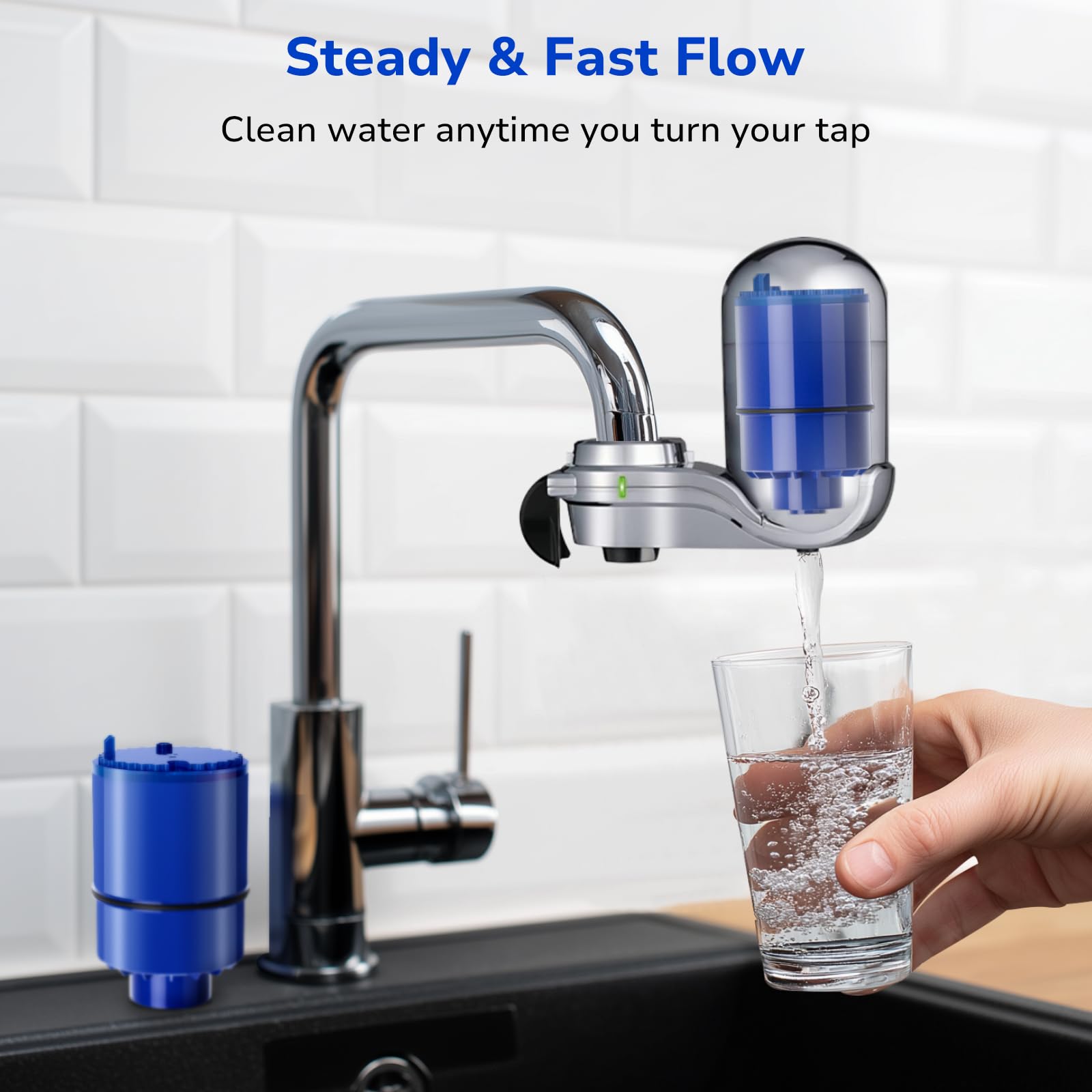 Fil-Fresh PURWater cartridge image highlighting affordable replacement option.