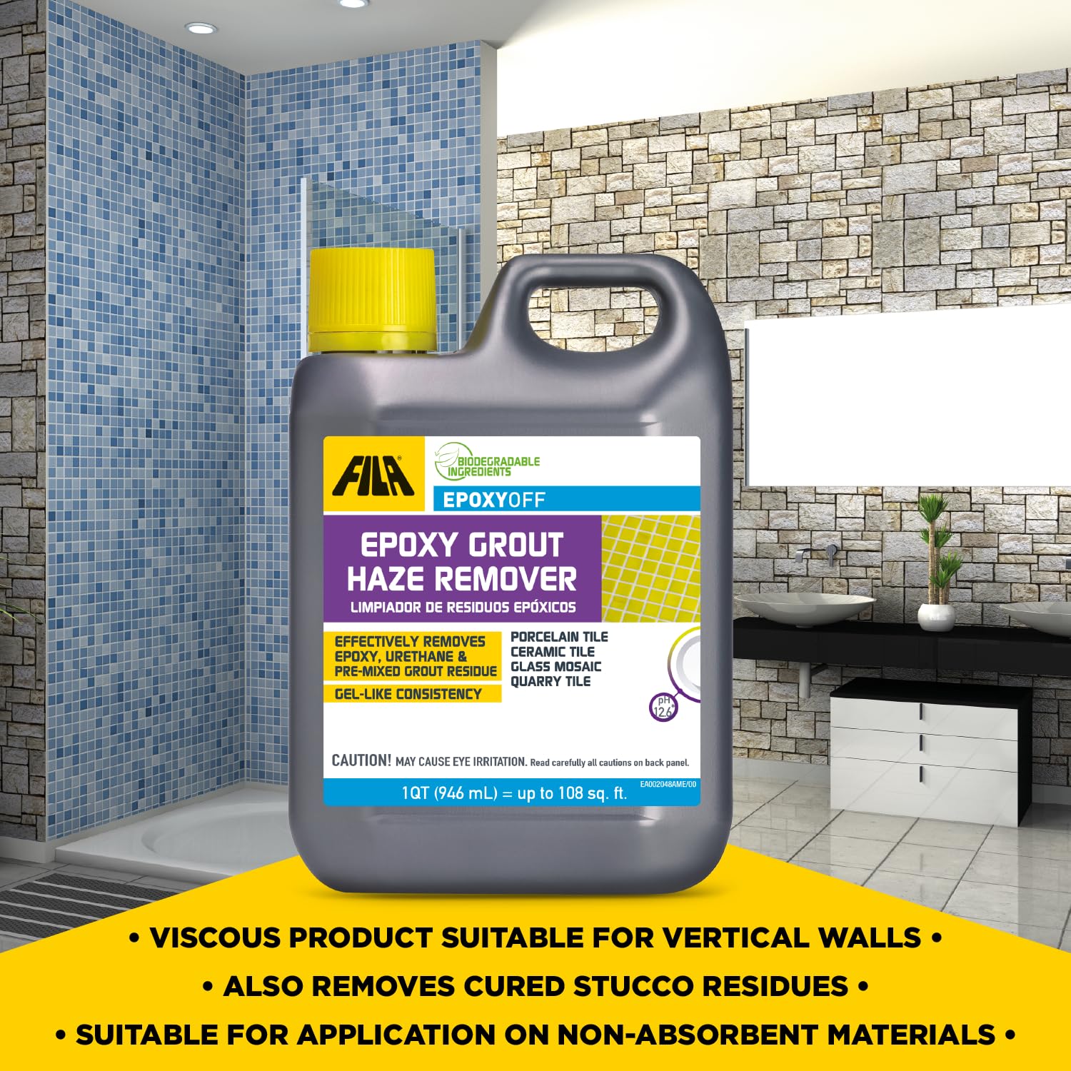 EpoxyOFF targets organic stains like grease, wine, and coffee.