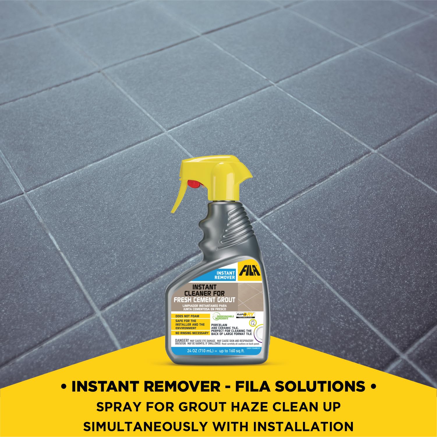 FILA INSTANT REMOVER cleaning grout tools after use