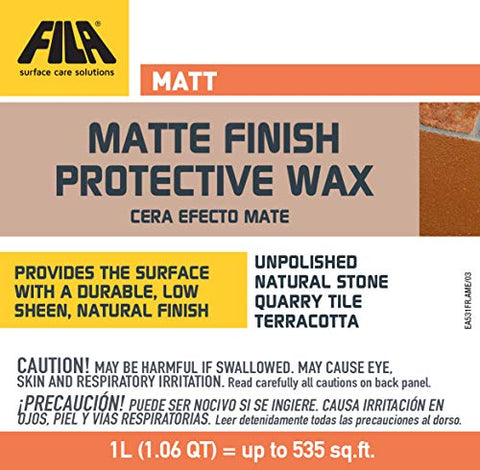 FILA MATT wax applied to floor for durable low-sheen protection