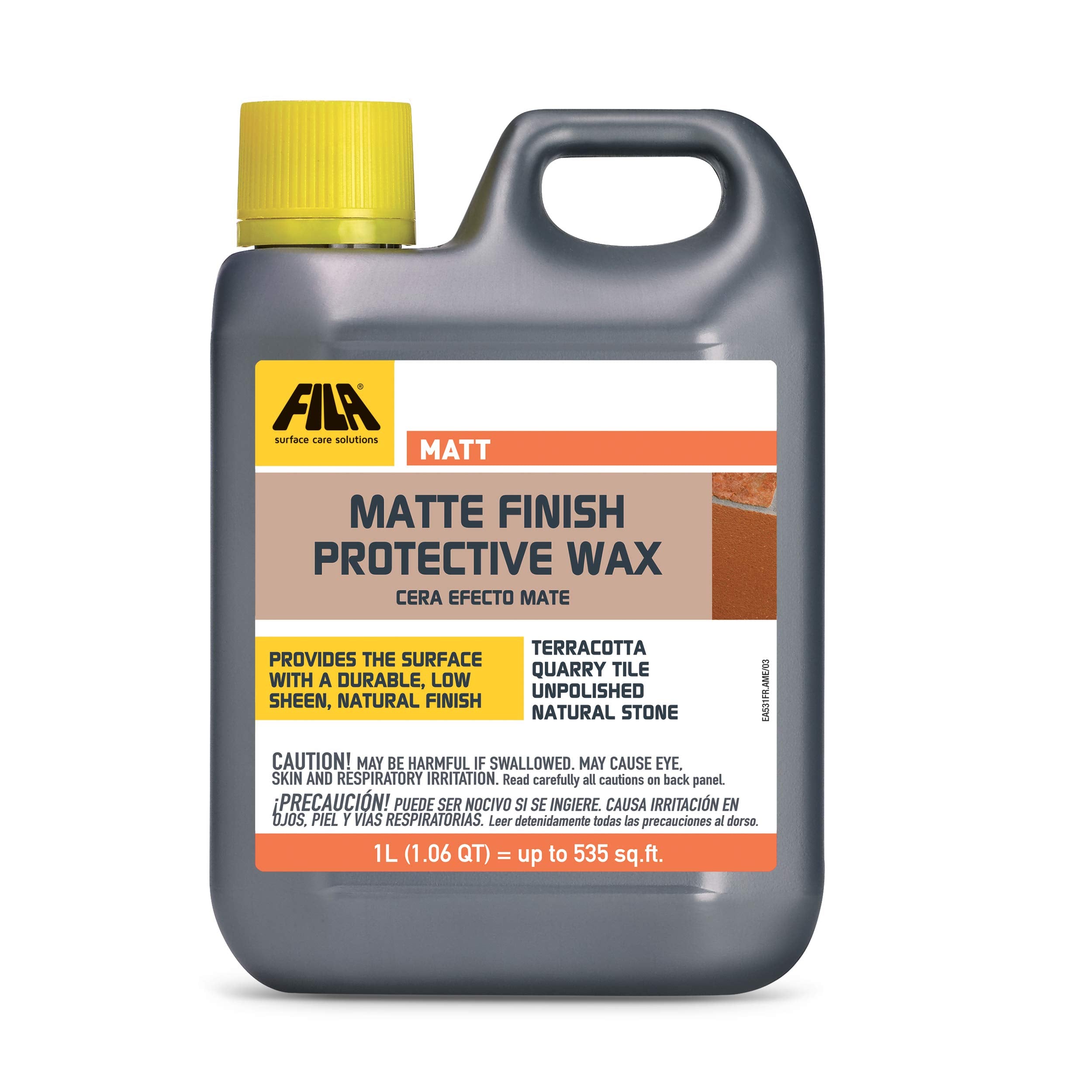 FILA MATT liquid wax bottle protects natural stone and terracotta with matte finish