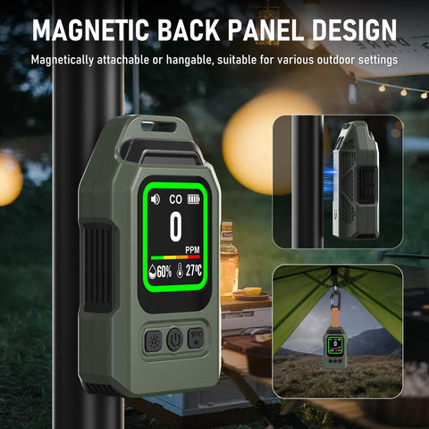 FILINK 4-in-1 CO detector emergency flashlight adds nighttime visibility.