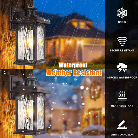 FILIYANO bronze front-door fixture guides nighttime arrivals