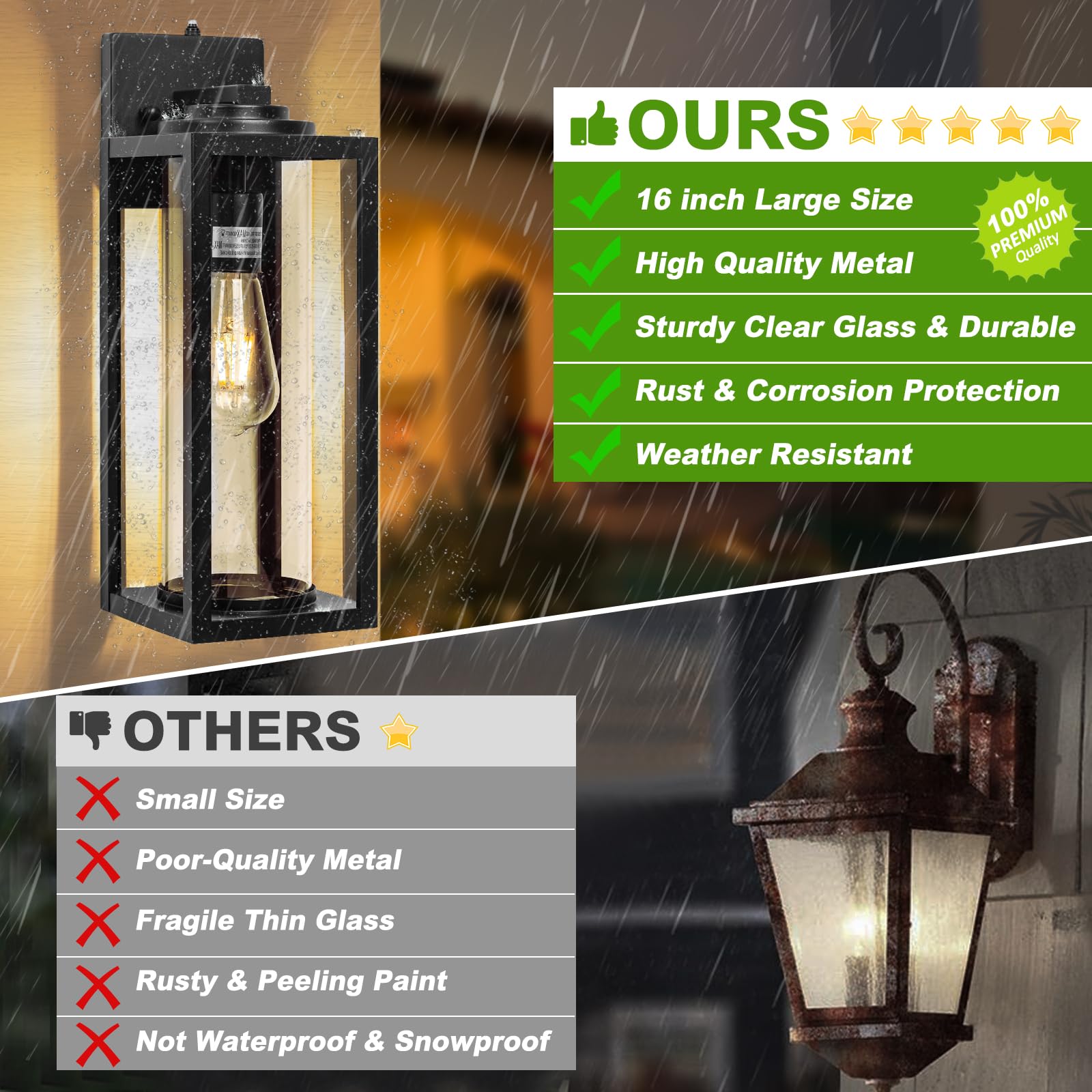 FILIYANO universal E26 bulb base compatible with LEDs, CFLs, and incandescents.