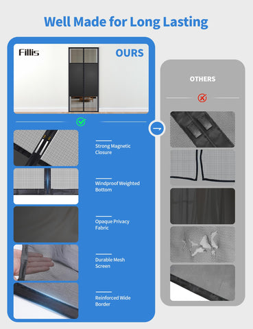 Fillis airflow-friendly mesh keeps bugs out while letting fresh air in