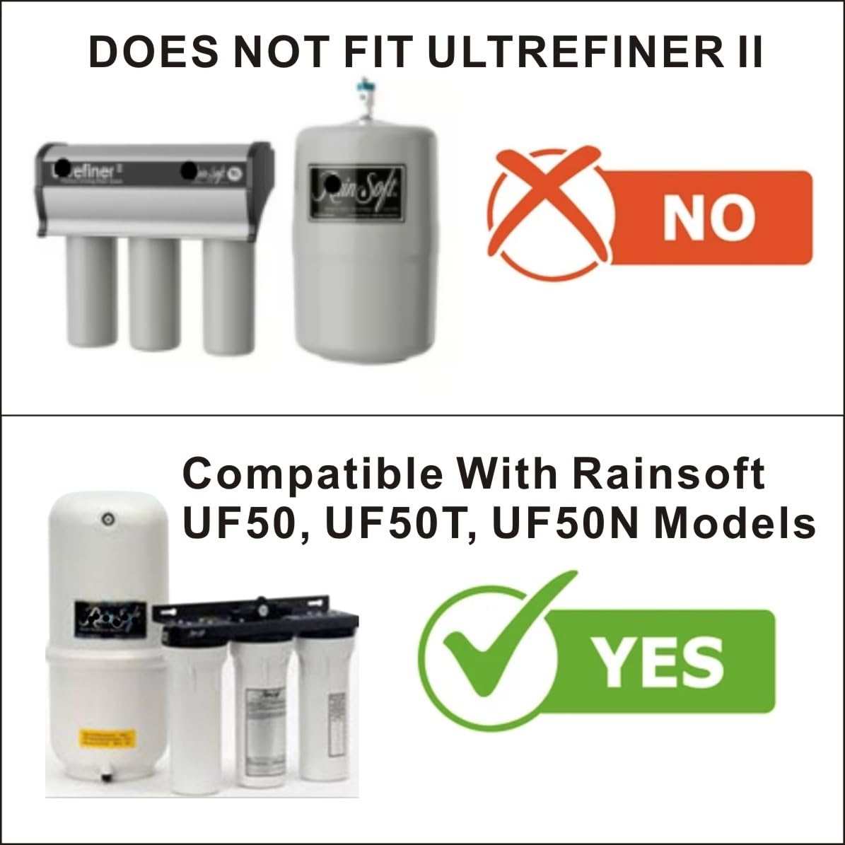 FILSADAE Rainsoft filter set installation guide for quick setup.