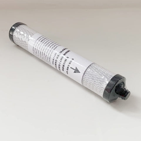 FILSADAE 6-inch inline coconut carbon post-filter with quick-connect fittings