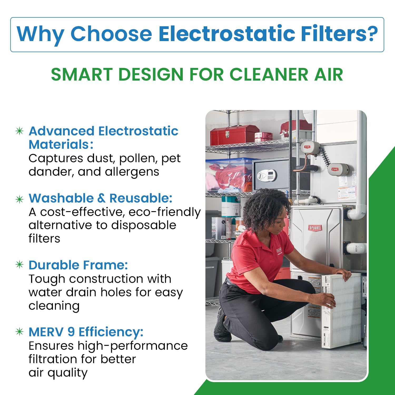 Filter Everything washable AC filter reduces maintenance costs over time