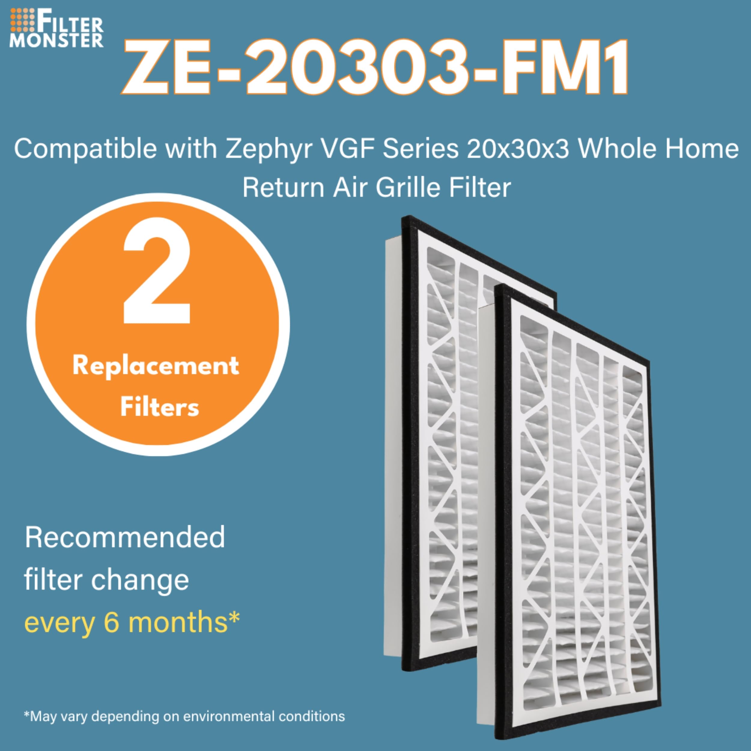 Filter Monster Zephyr VGF 20x30x3 installation action demonstrates quick replacement