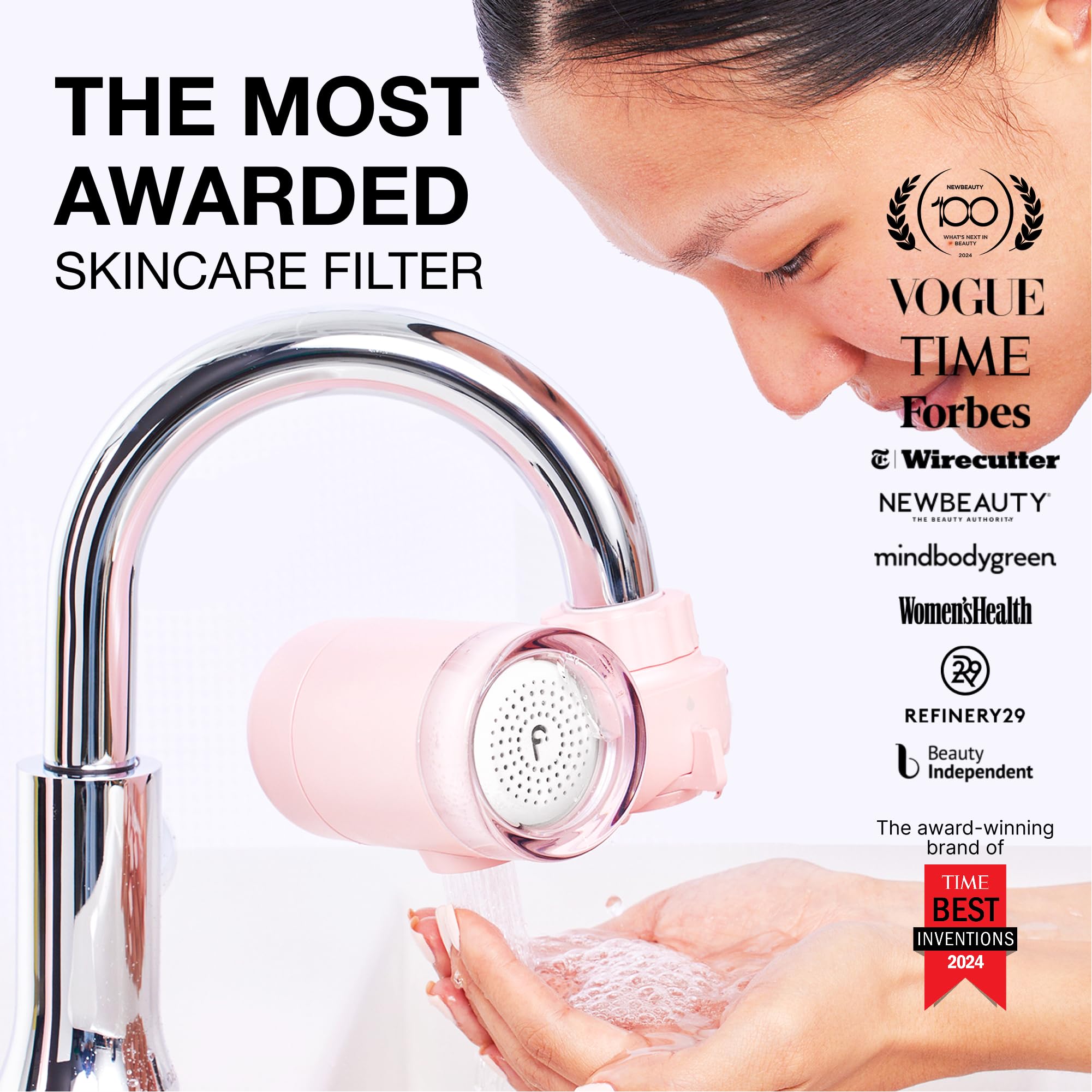 Installation kit for Filterbaby Skincare Filter 2.0 demonstrates tool-free setup