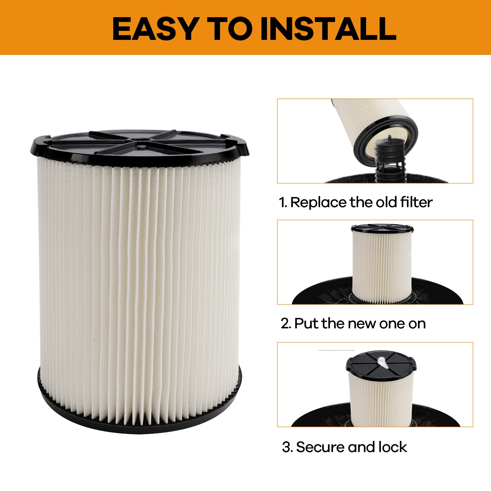 FilterEra VF4000 includes cleaning brush for quick maintenance.