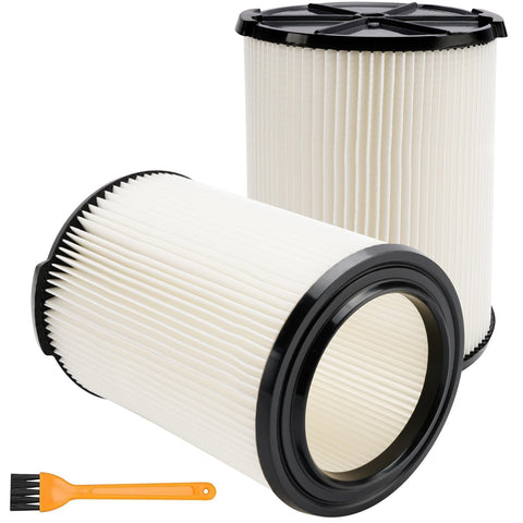 FilterEra VF4000 two-pack filters for RIDGID vacuums, reusable and long-lasting.