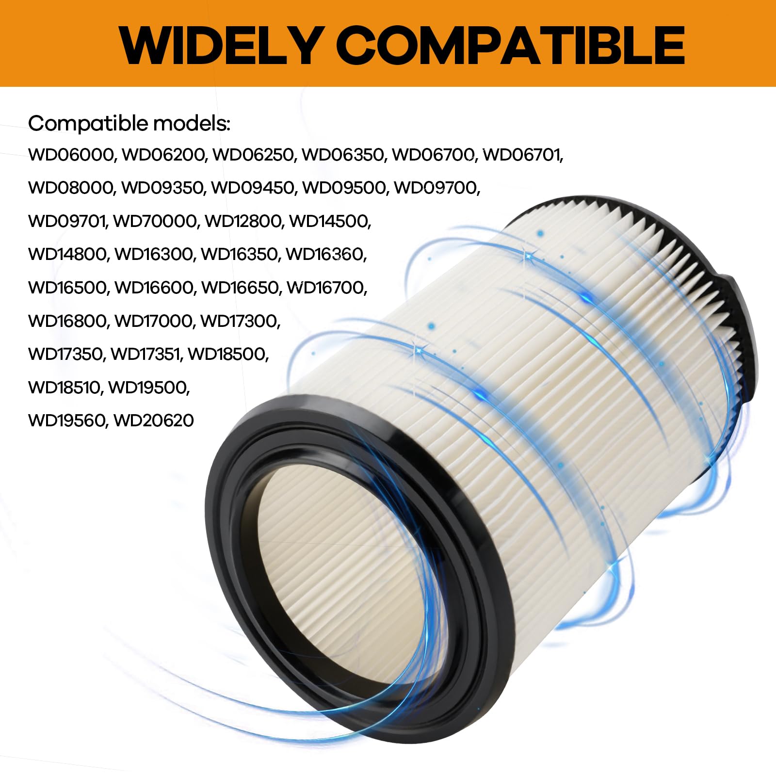FilterEra VF4000 washable filter, extends life with easy cleaning.