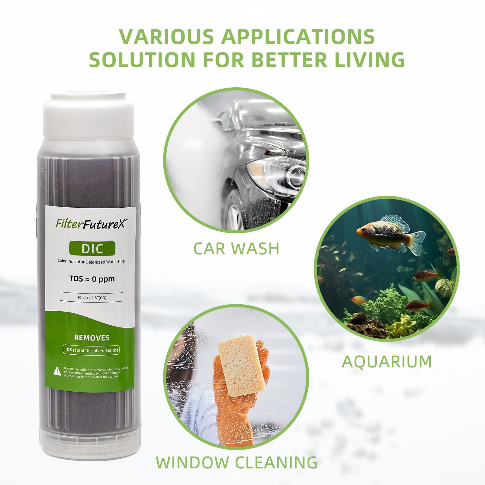 FilterFutureX TDS removal resin delivers near-zero solids for purer water