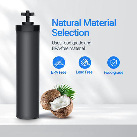 NSF/ANSI 42&372 certification badge on Filterlogic packaging