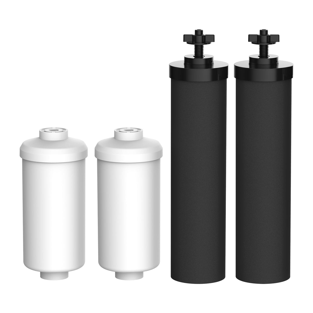 Filterlogic NSF/ANSI 372 BB9-2 replacement pack for Berkey, safe materials and certified filtration.