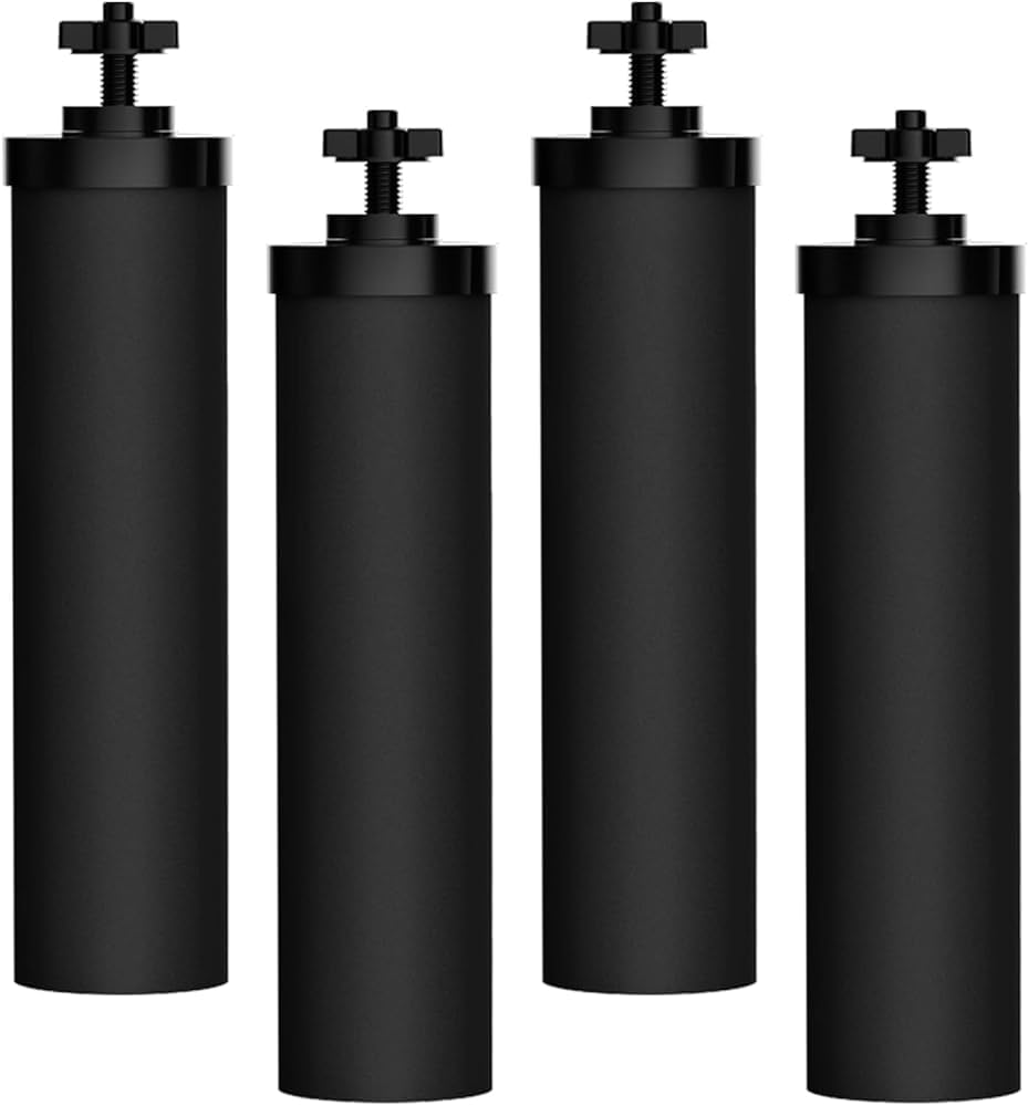 Filterlogic NSF372 black water filter for BB9-2 Berkey systems improves taste.