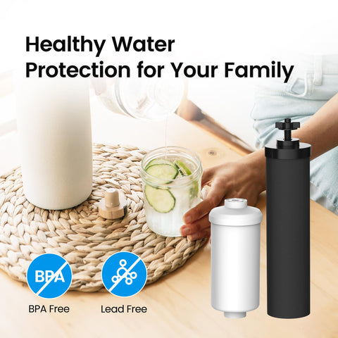 Filterlogic water-taste improvement example showing clearer, crisper drinking water.