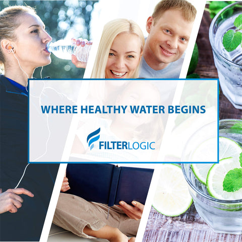 Water tasting scenario highlighting crisper flavor after filtration.