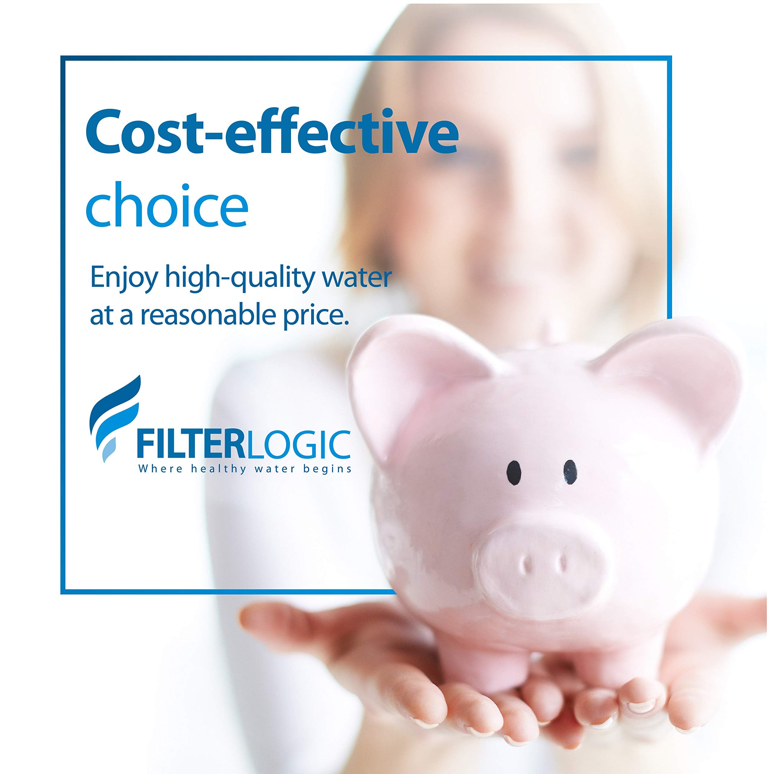 Filterlogic WHR-140 compatibility list image reinforces broad model coverage for households.
