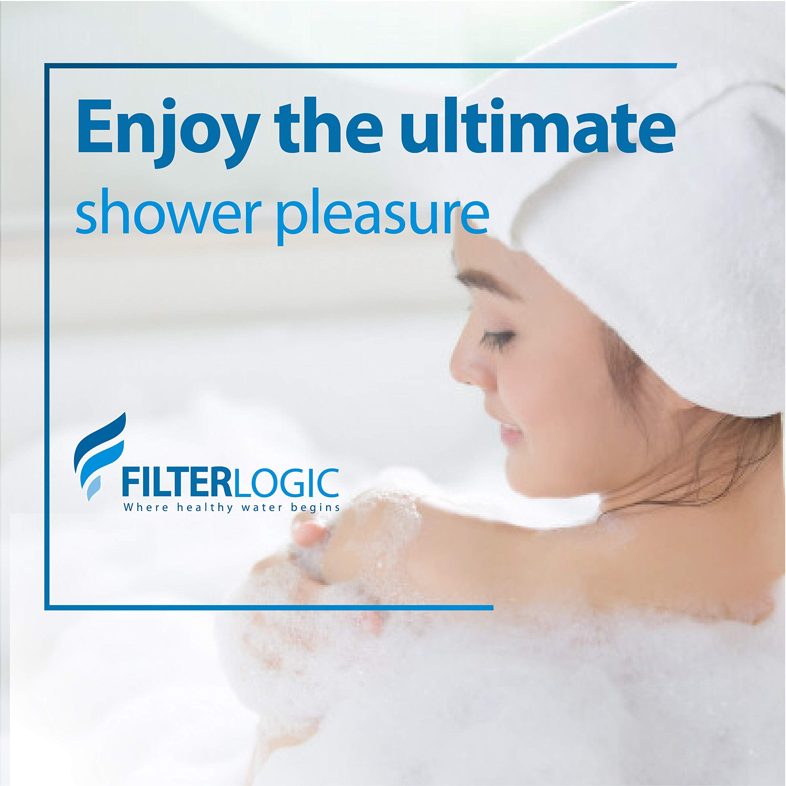 Filterlogic WHR-140 replacement filters packaging emphasizes long lifespan and consistent performance.