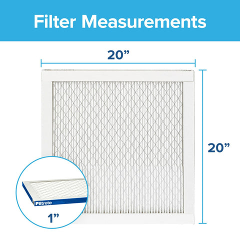 MERV 13 filtration in Filtrete filter for improved air quality.