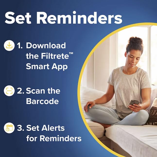 Easy 90 day reminder supports timely filter maintenance