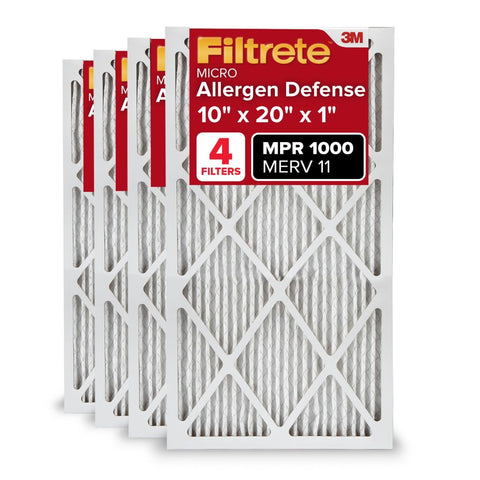 Filtrete four-pack packaging for ready-to-use filters improving indoor air