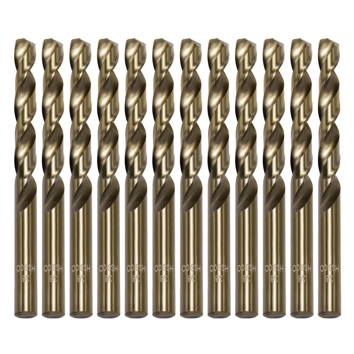 FiLwW cobalt drill bits 3-8in set case shows organized precision for metal and wood drilling