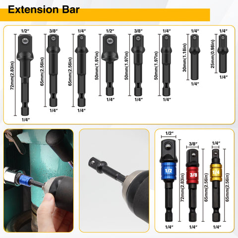 FiLwW half-to-quarter quick-change adapter simplifies transitions.