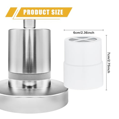 Filymosie Jolie cartridge with 75% KDF filtration reduces chlorine for fresher showers.