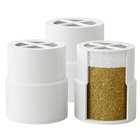 Filymosie replacement cartridge for Jolie filter improves water quality for silky skin.