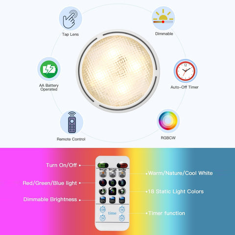 FINCMY wall sconce offering 18 RGB colors for ambient lighting.