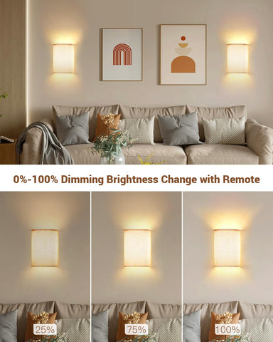 FINCMY warm white 60-lumen glow creates soft ambient lighting.