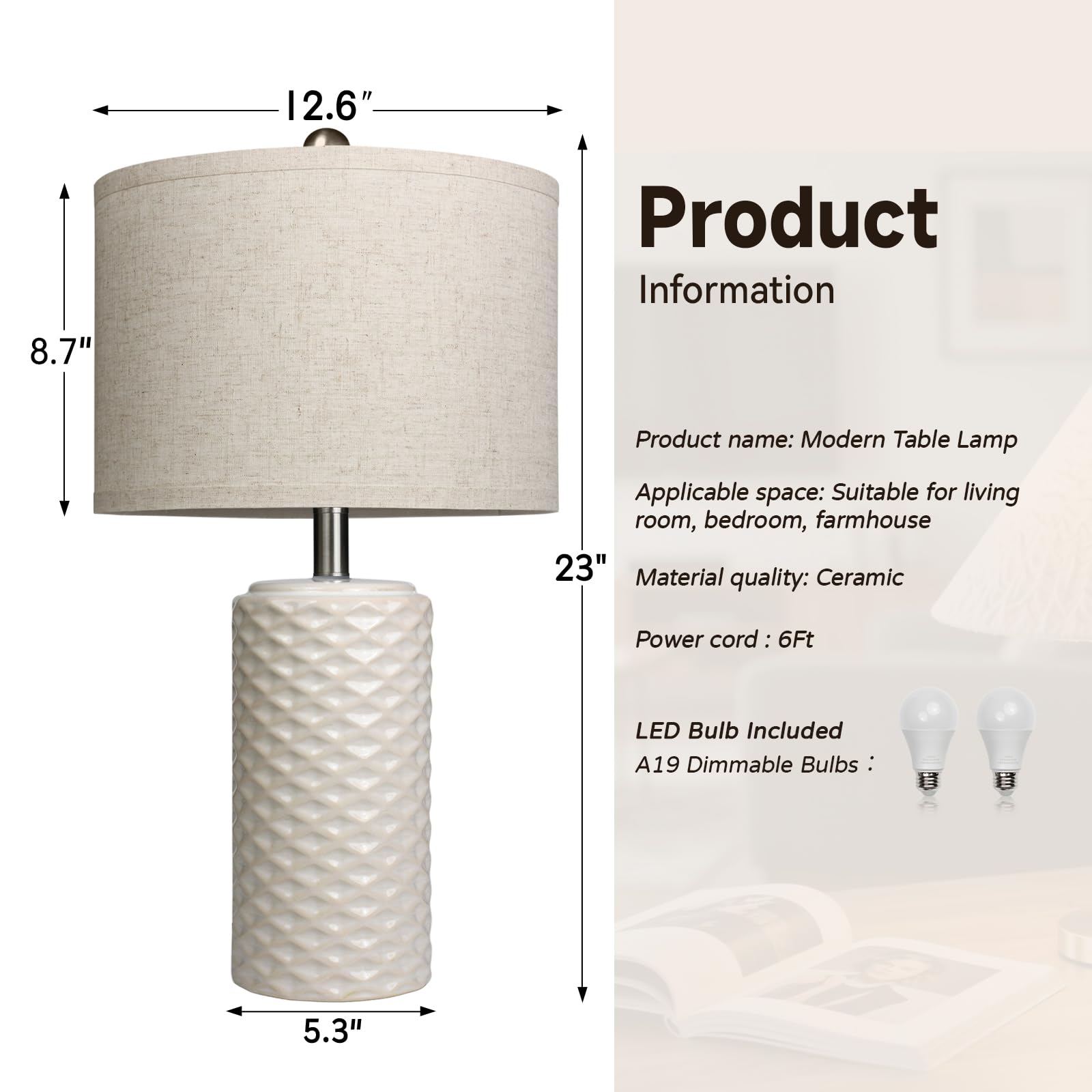FINCMY non-slip pads protect furniture while keeping lamps steady.