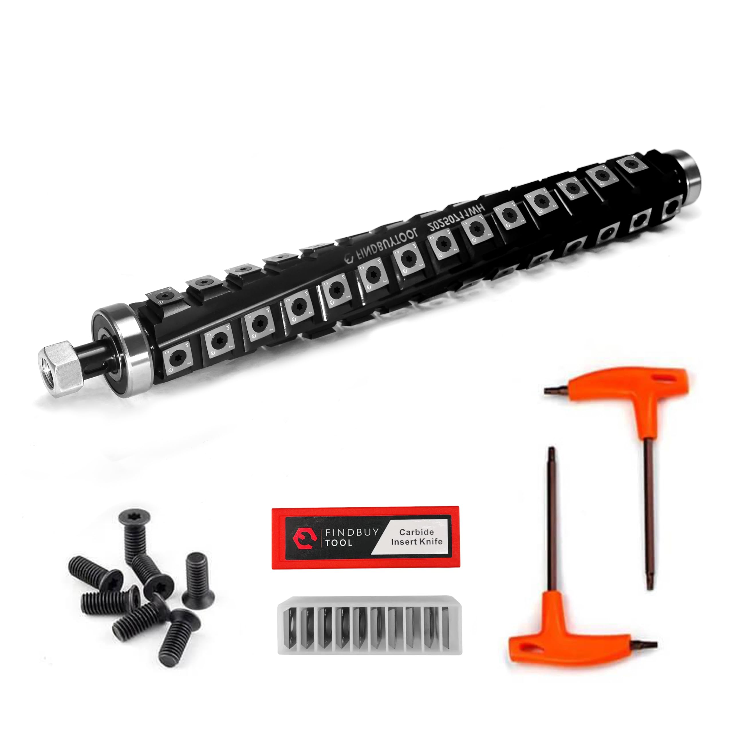FINDBUYTOOL 13 inch helical cutterhead for DW735 delivers smoother cuts and quieter operation.