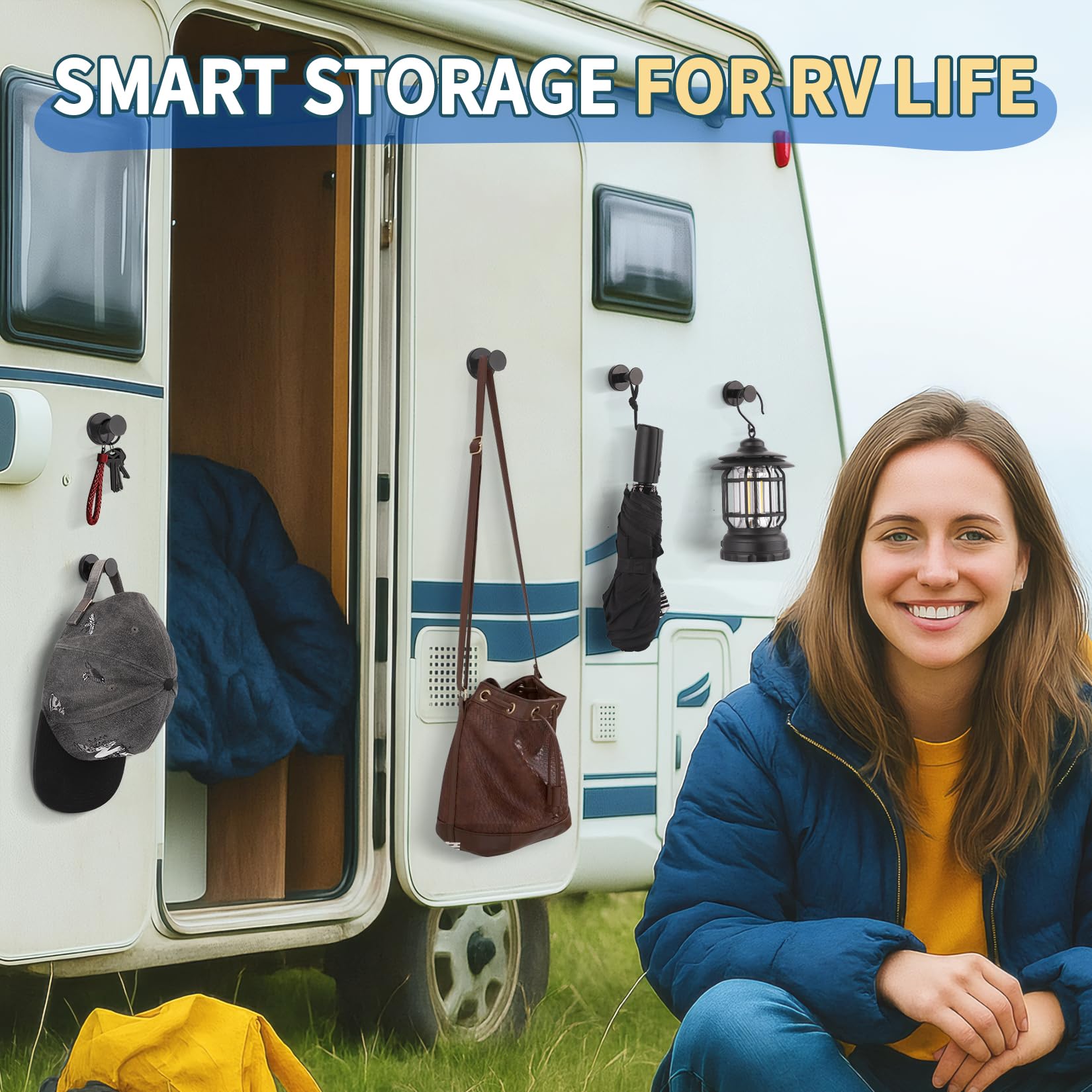 FINDMAG 150-lb vertical pull magnetic hook provides sturdy storage options.