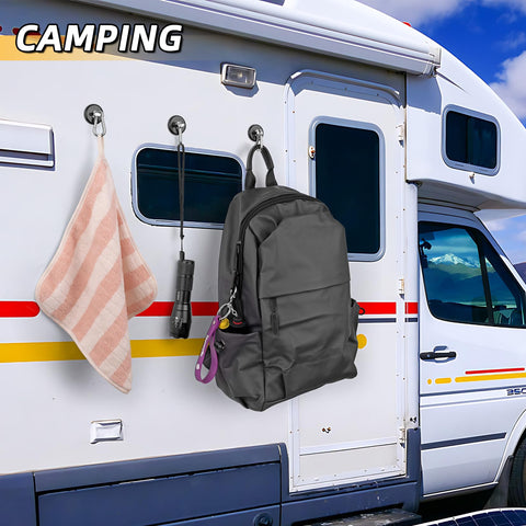 FINDMAG fridge-safe hook protects surfaces while holding towels.