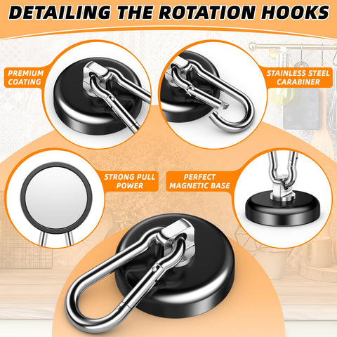 FINDMAG kitchen tool hook on fridge clears counter space