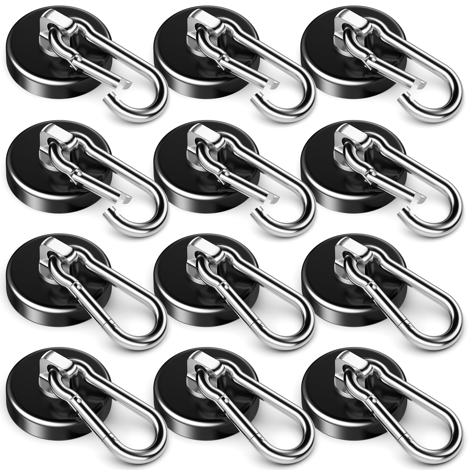 FINDMAG strong magnetic hook 100lbs mounted on metal surface for secure storage.