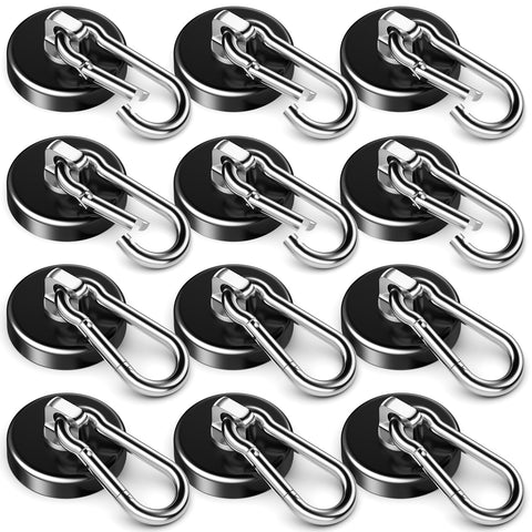 FINDMAG strong magnetic hook 100lbs mounted on metal surface for secure storage.