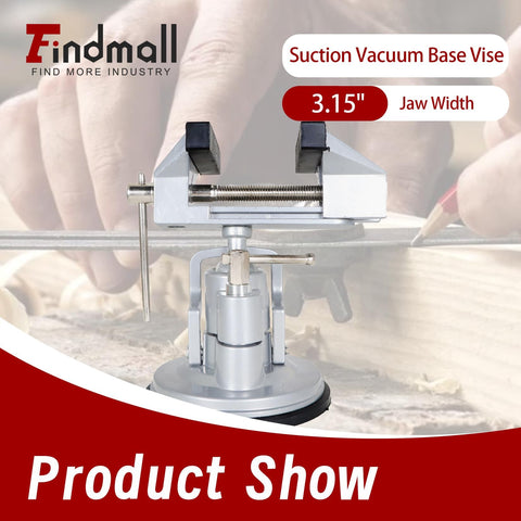 Findmall 360-degree swivel vise head enables flexible positioning for precise tasks.