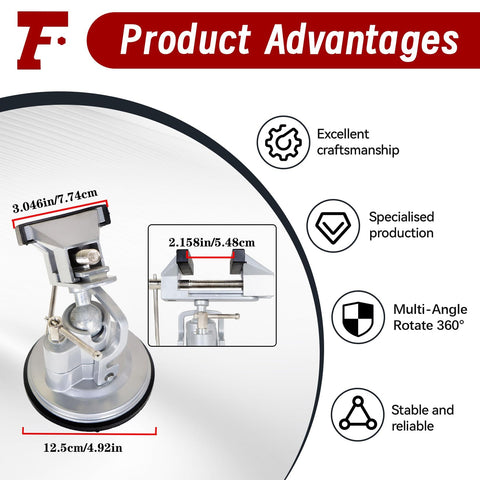 Findmall 90-degree pivots let you set angles without removing parts from the vise.