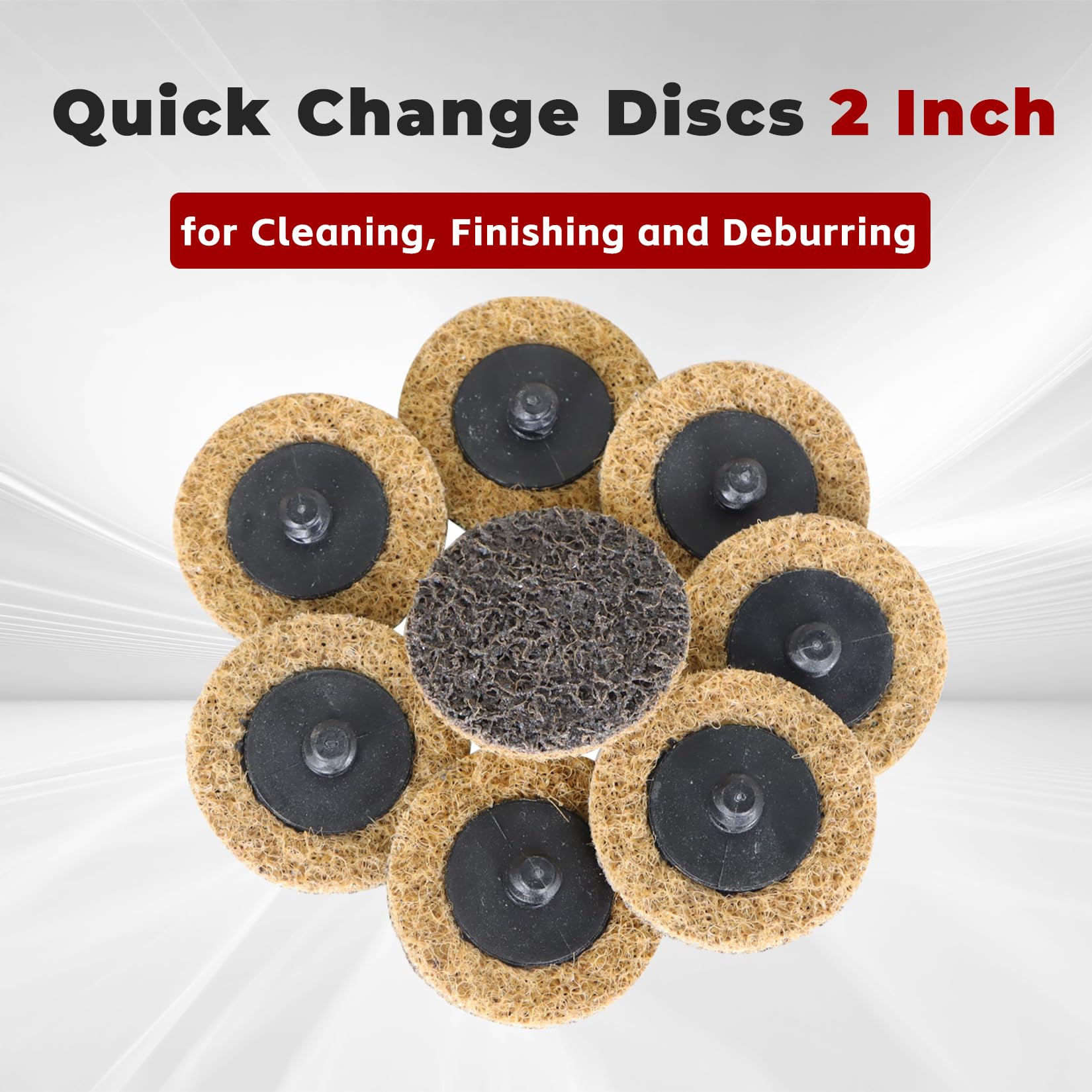 Findmall quarter-inch shank disc holder mounted on a drill for compatibility.