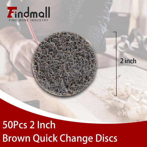 Findmall thick non-woven conditioning disc close-up shows extra abrasive fibers.