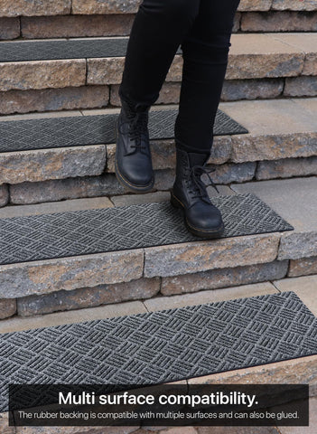 FINEHOUS durable commercial-grade mats resist heavy foot traffic.