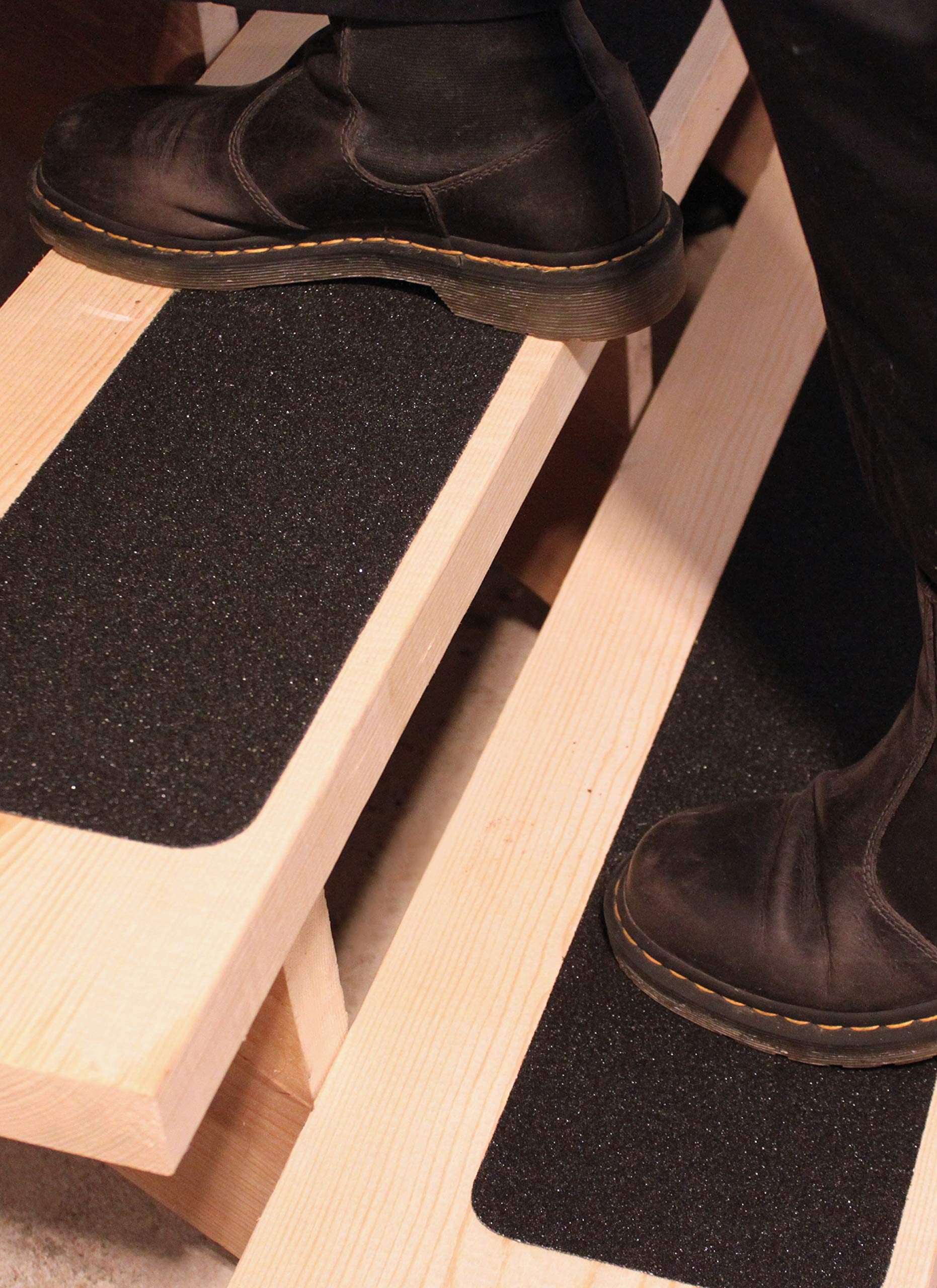 Finehous multi-surface non-slip tape keeps hardwood, tile, and concrete stairs steadier